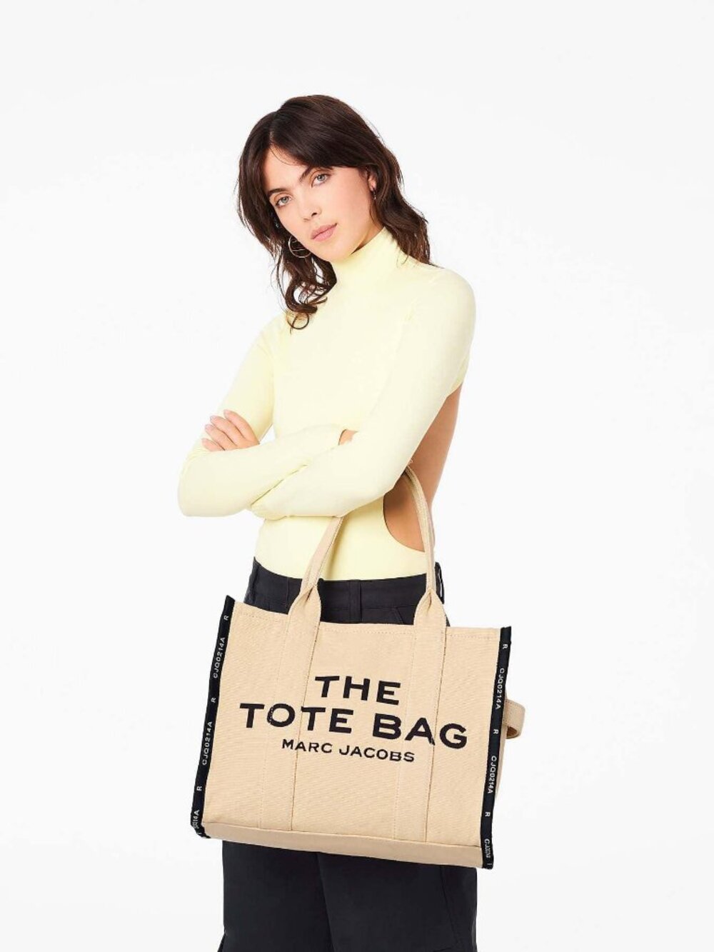 Marc Jacobs The Jacquard Large Tote Bag Warm Sand Beige